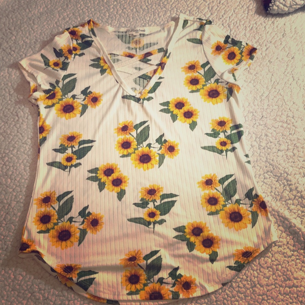 Beautiful Silky Sunflower tee
